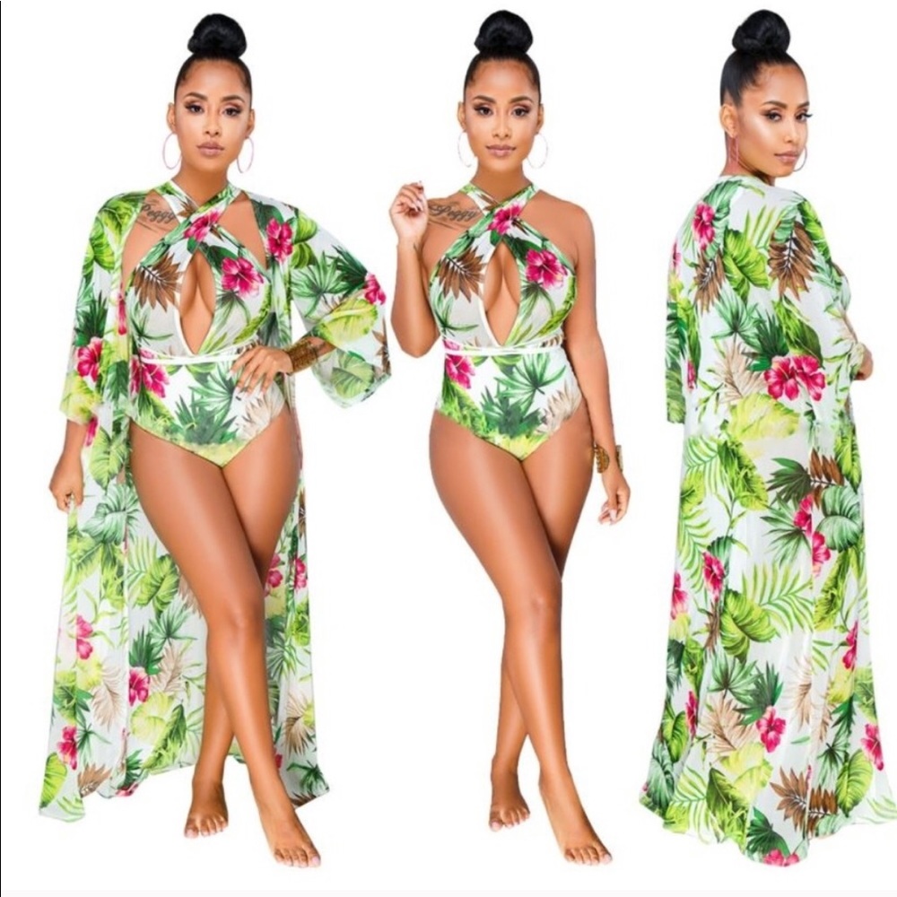 Swimsuit & Coverup Set